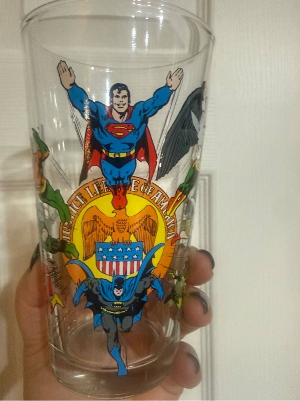 JUSTICE LEAGUE OF AMERICA Toon Tumblers Pint Glass Collectors Item